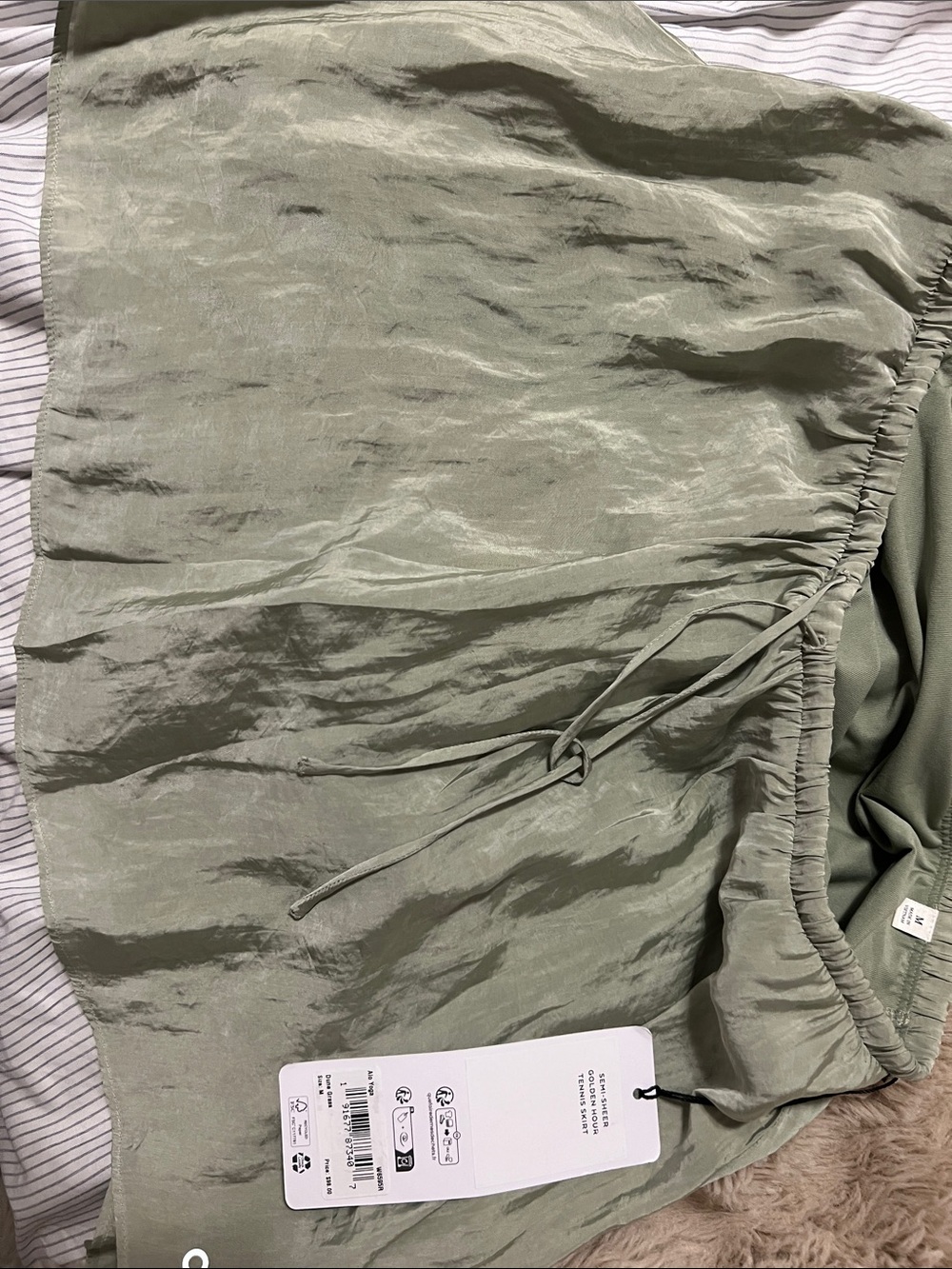 ALO Yoga Women's Sage Green Mini Skirt